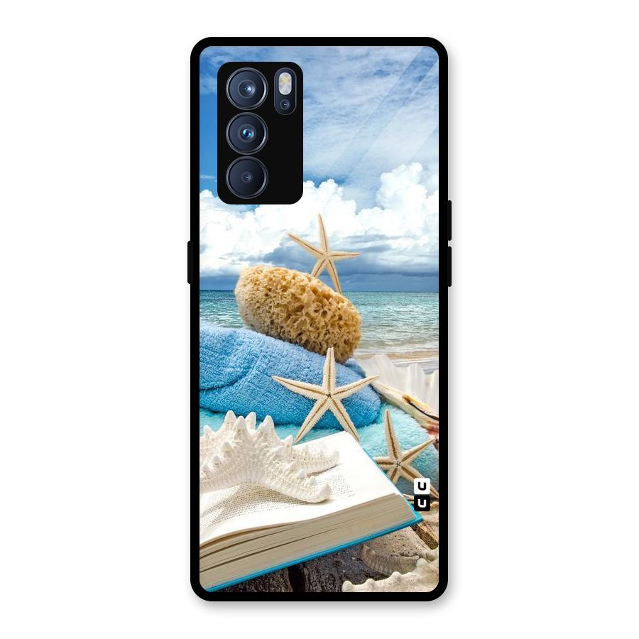 Beach Sky Glass Back Case for Oppo Reno6 Pro 5G