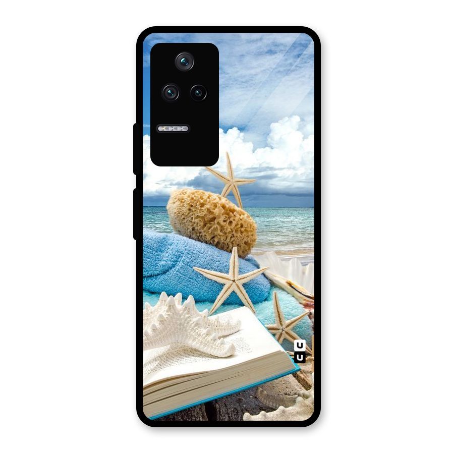 Beach Sky Glass Back Case for Poco F4 5G