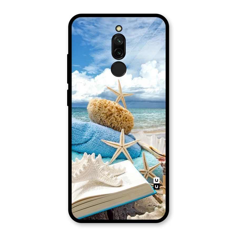 Beach Sky Glass Back Case for Redmi 8