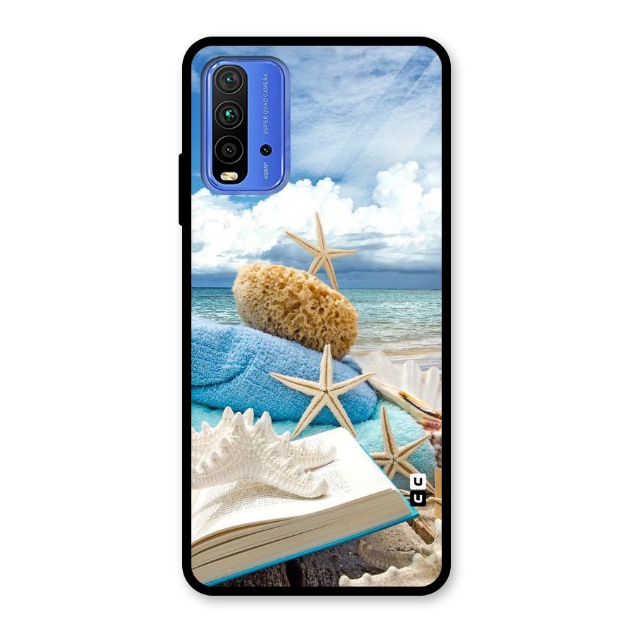 Beach Sky Glass Back Case for Redmi 9 Power
