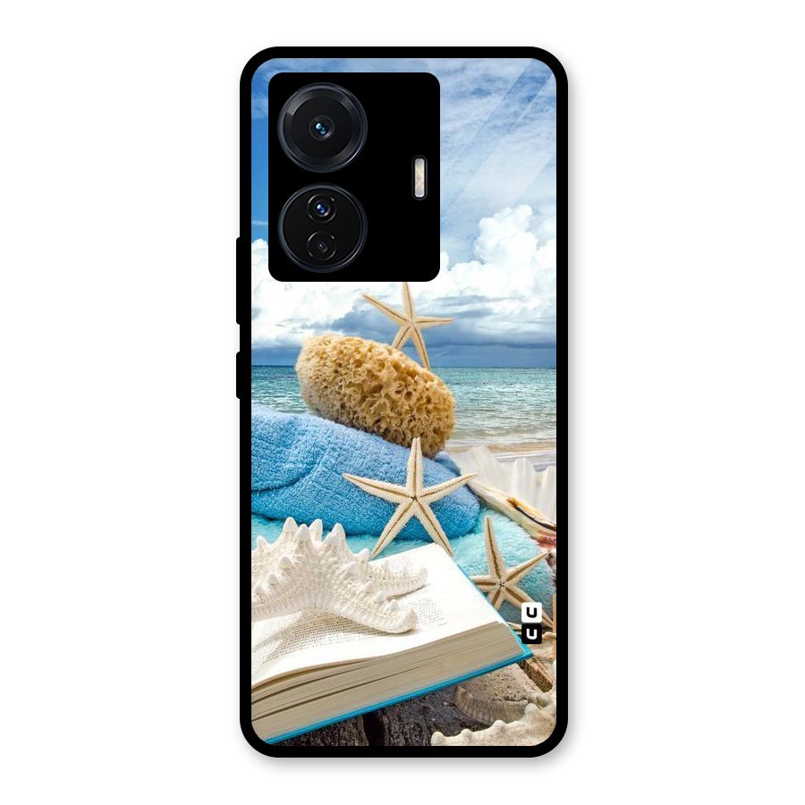 Beach Sky Glass Back Case for Vivo T1 Pro