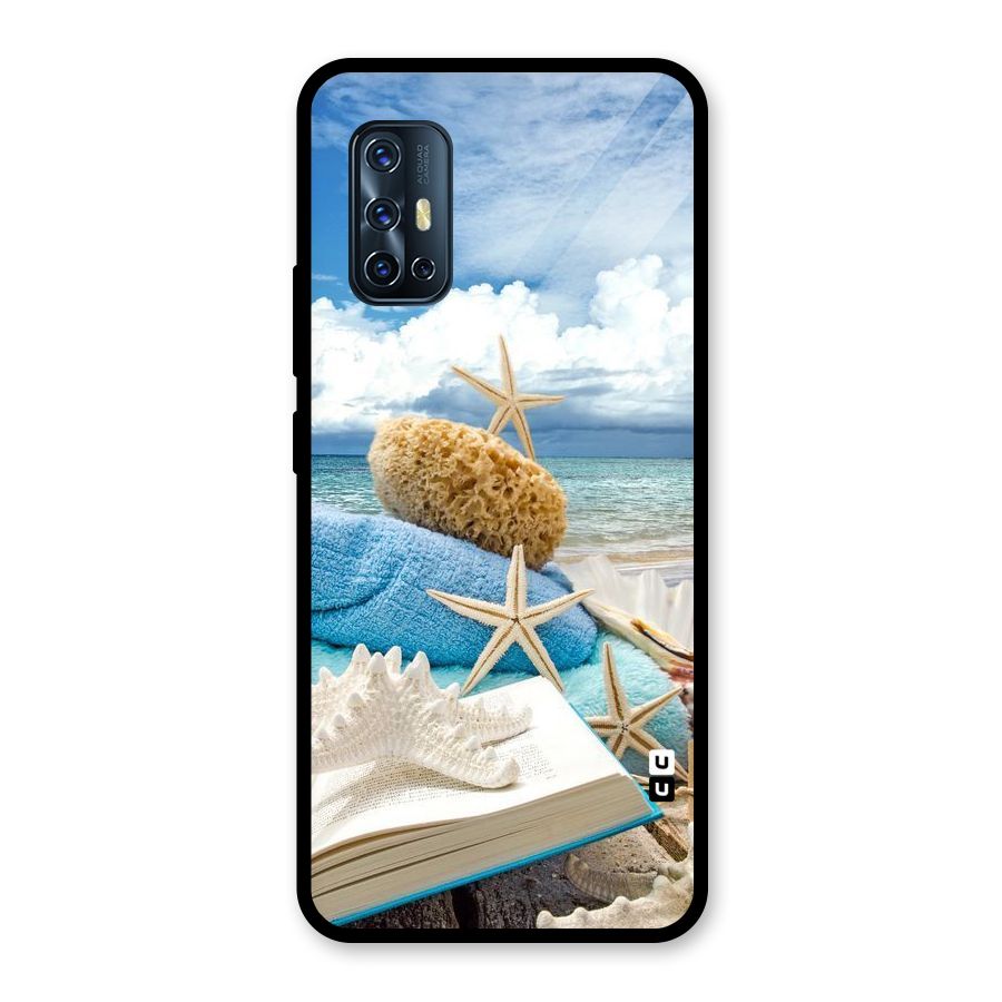 Beach Sky Glass Back Case for Vivo V17