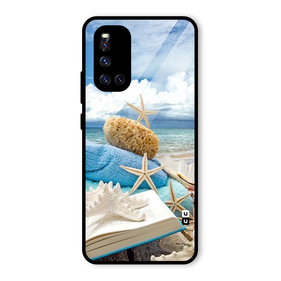 Beach Sky Glass Back Case for Vivo V19