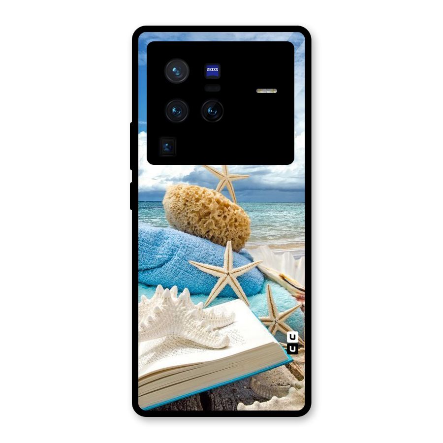 Beach Sky Glass Back Case for Vivo X80 Pro