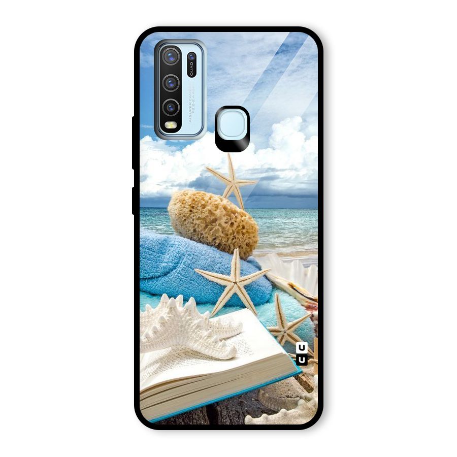 Beach Sky Glass Back Case for Vivo Y30
