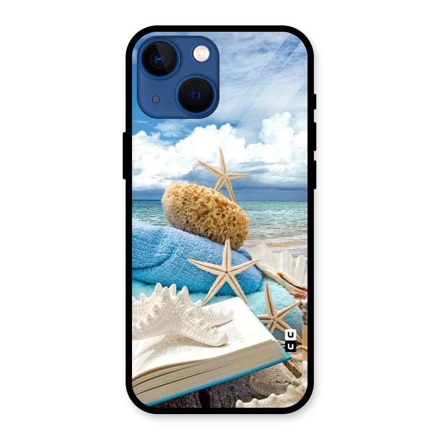 Beach Sky Glass Back Case for iPhone 13 Mini