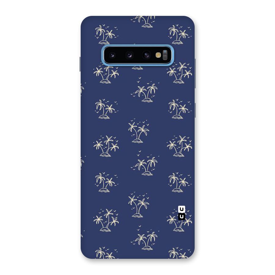 Beach Trees Back Case for Galaxy S10 Plus