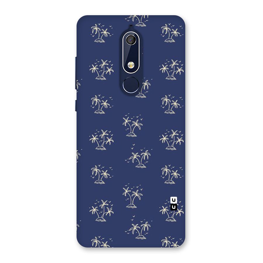 Beach Trees Back Case for Nokia 5.1
