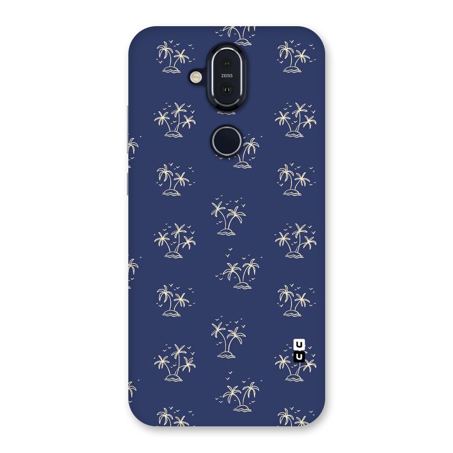 Beach Trees Back Case for Nokia 8.1