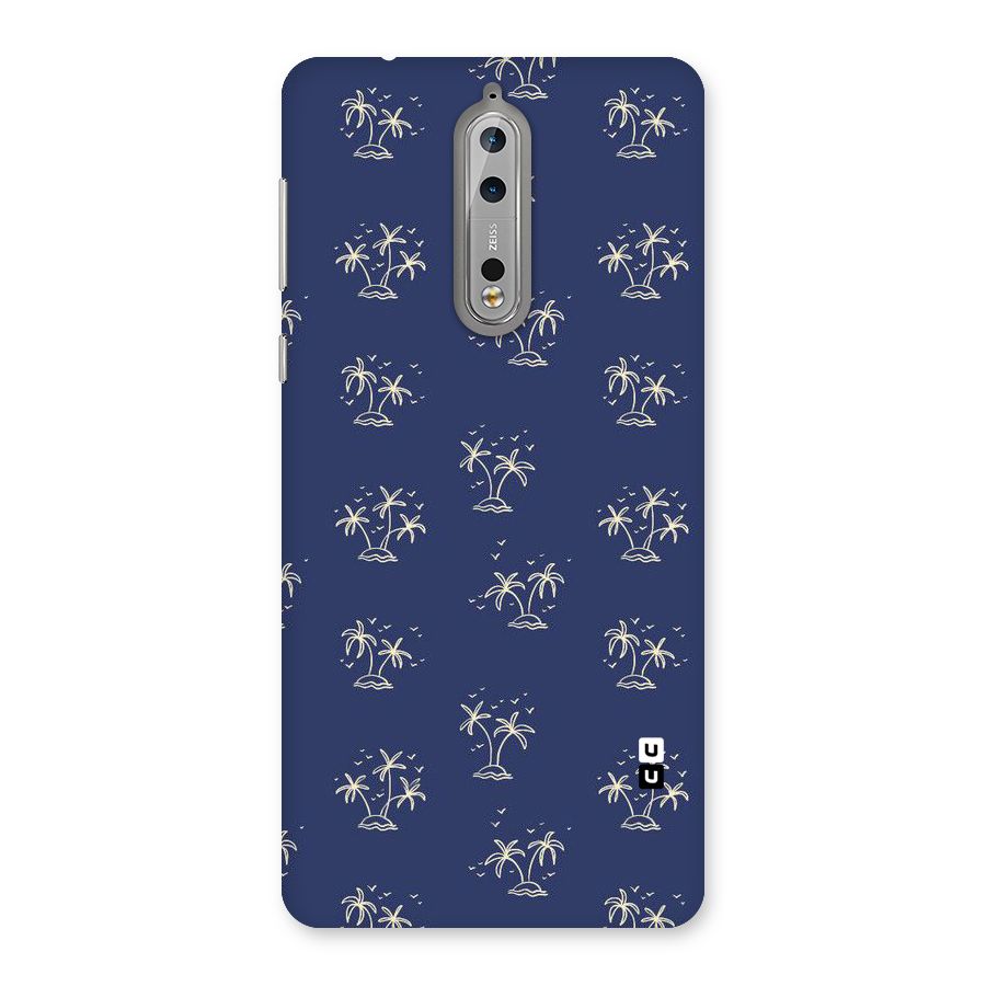 Beach Trees Back Case for Nokia 8