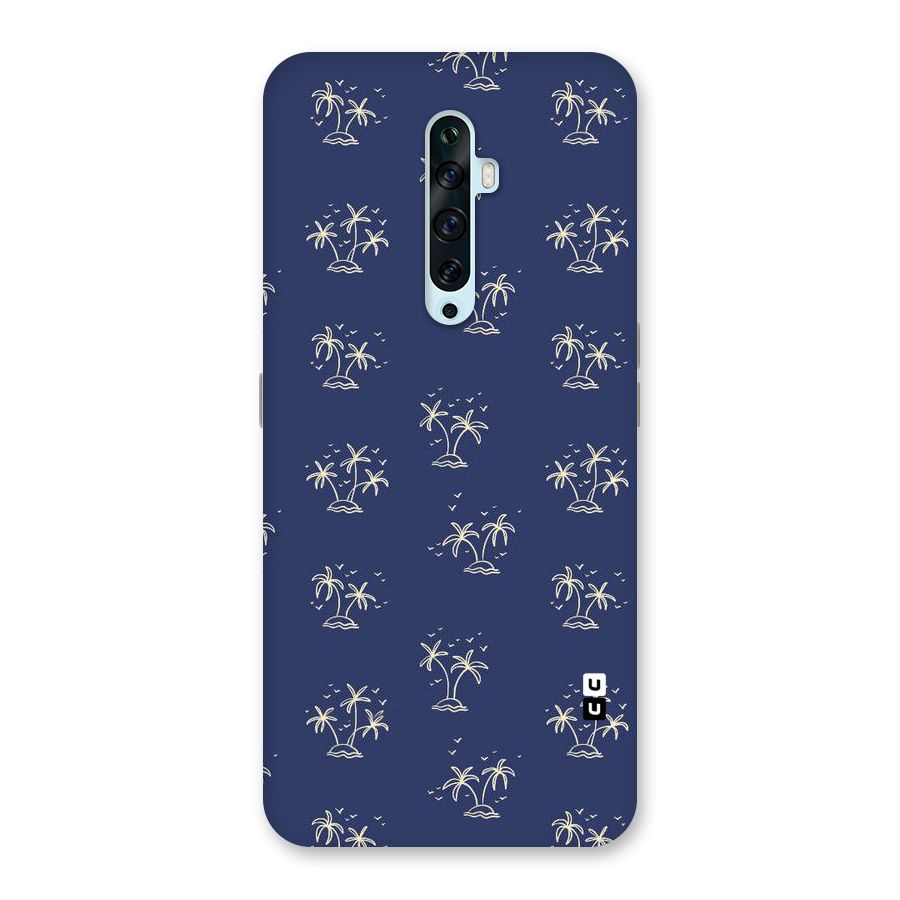 Beach Trees Back Case for Oppo Reno2 F