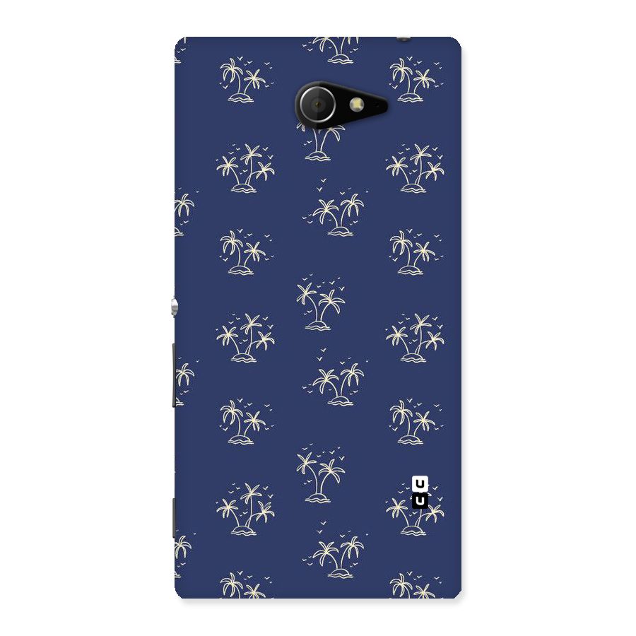 Beach Trees Back Case for Sony Xperia M2