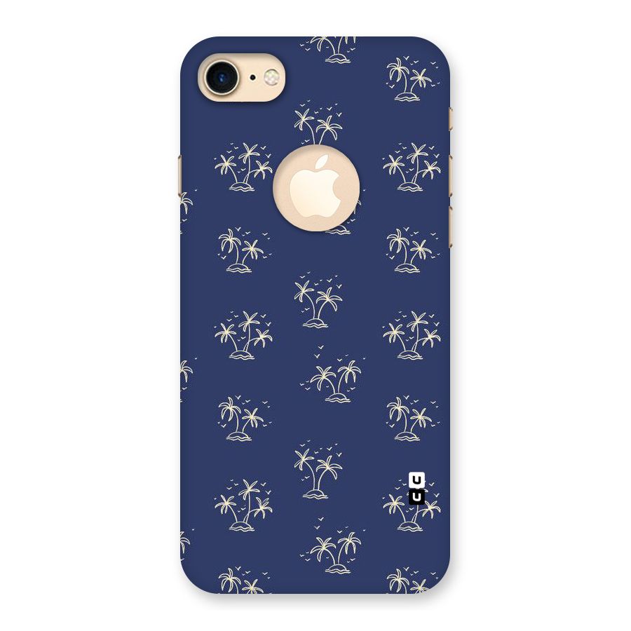 Beach Trees Back Case for iPhone 7 Logo Cut