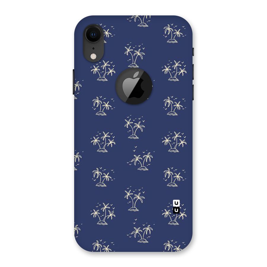 Beach Trees Back Case for iPhone XR Logo Cut