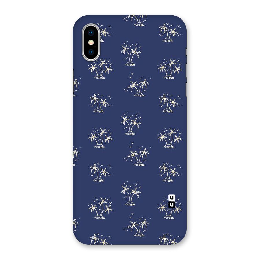 Beach Trees Back Case for iPhone XS