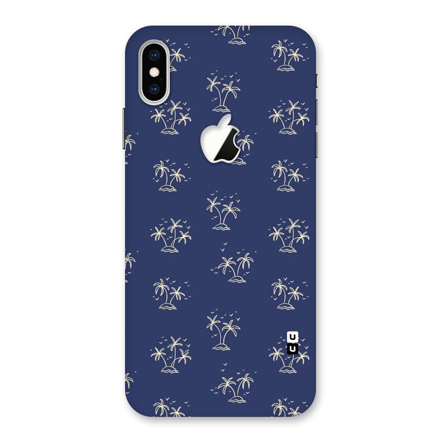 Beach Trees Back Case for iPhone XS Max Apple Cut