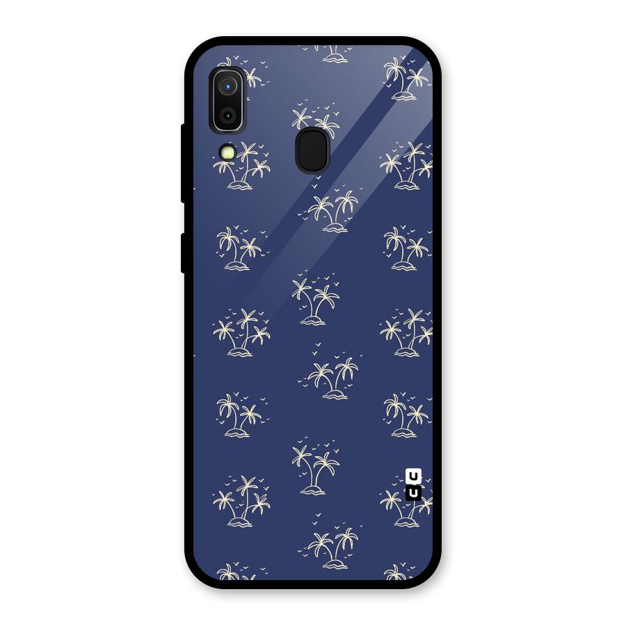 Beach Trees Glass Back Case for Galaxy A30