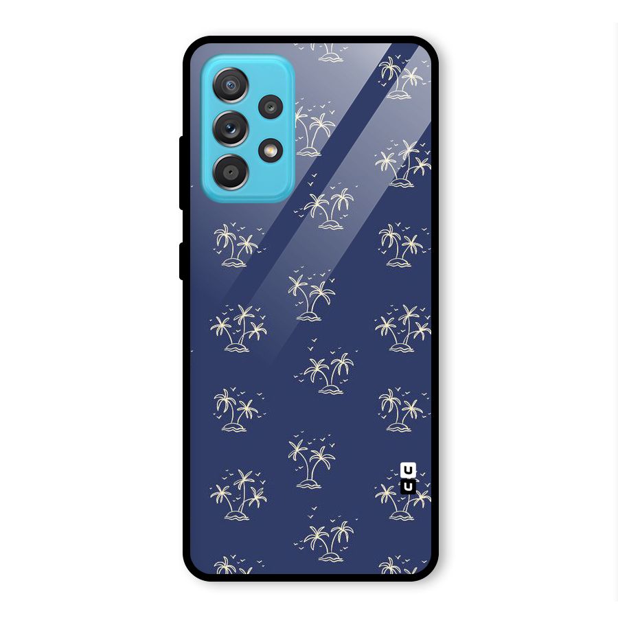 Beach Trees Glass Back Case for Galaxy A52
