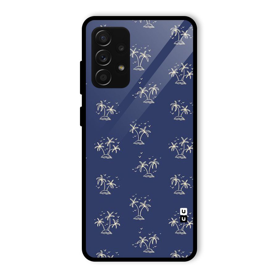 Beach Trees Glass Back Case for Galaxy A53 5G