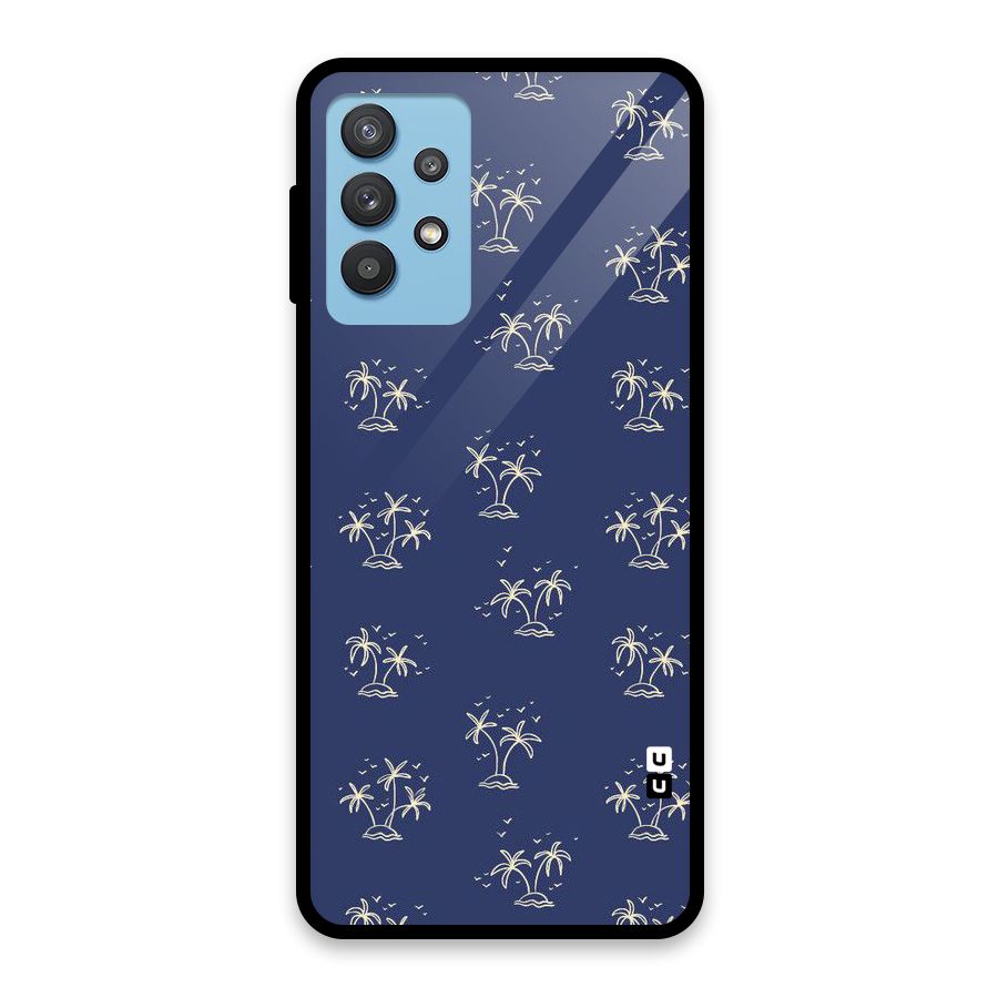 Beach Trees Glass Back Case for Galaxy M32 5G