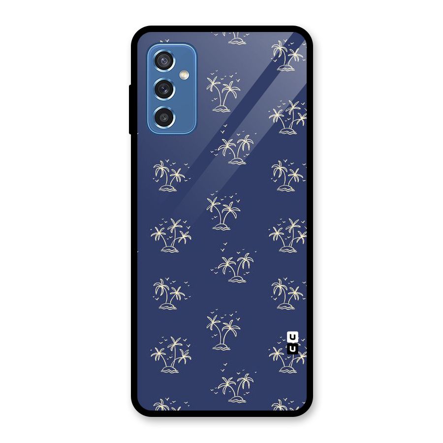 Beach Trees Glass Back Case for Galaxy M52 5G