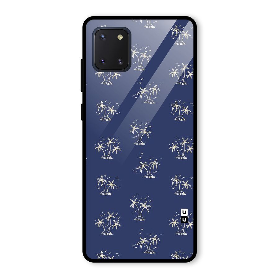 Beach Trees Glass Back Case for Galaxy Note 10 Lite