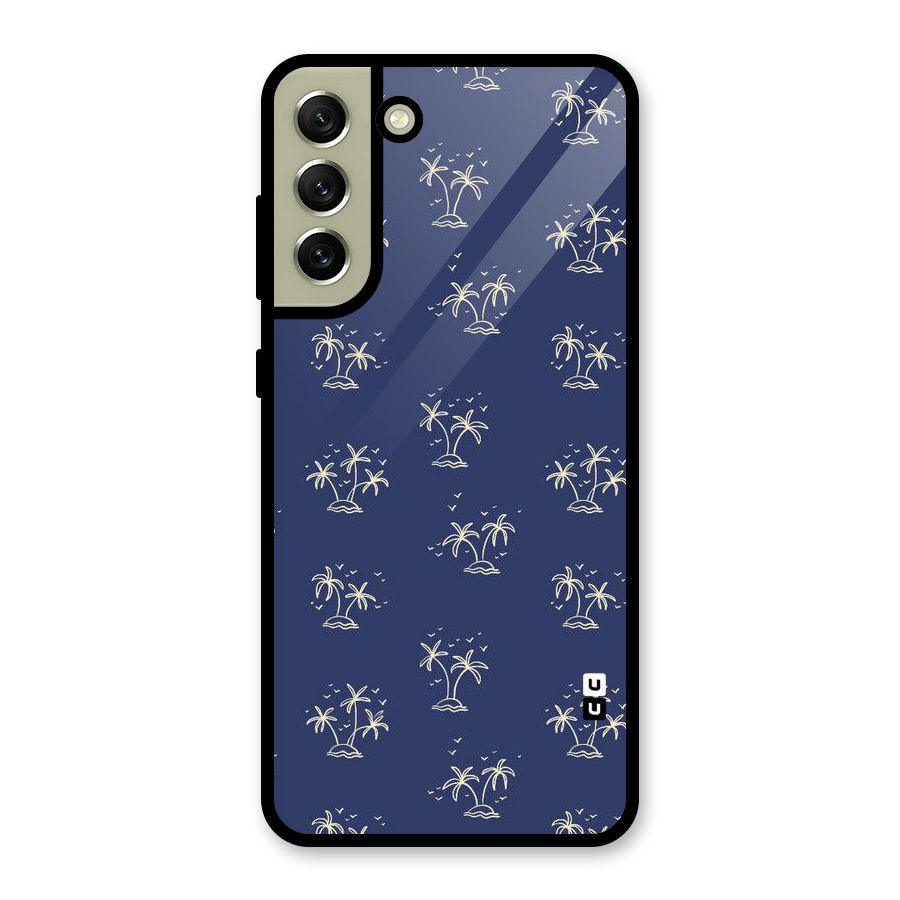 Beach Trees Glass Back Case for Galaxy S21 FE 5G