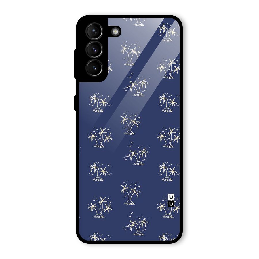 Beach Trees Glass Back Case for Galaxy S21 Plus