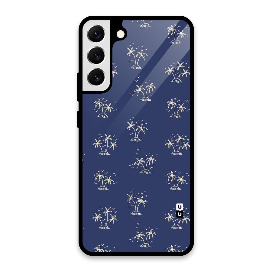 Beach Trees Glass Back Case for Galaxy S22 Plus 5G