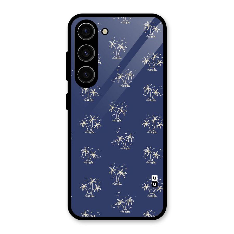 Beach Trees Glass Back Case for Galaxy S23