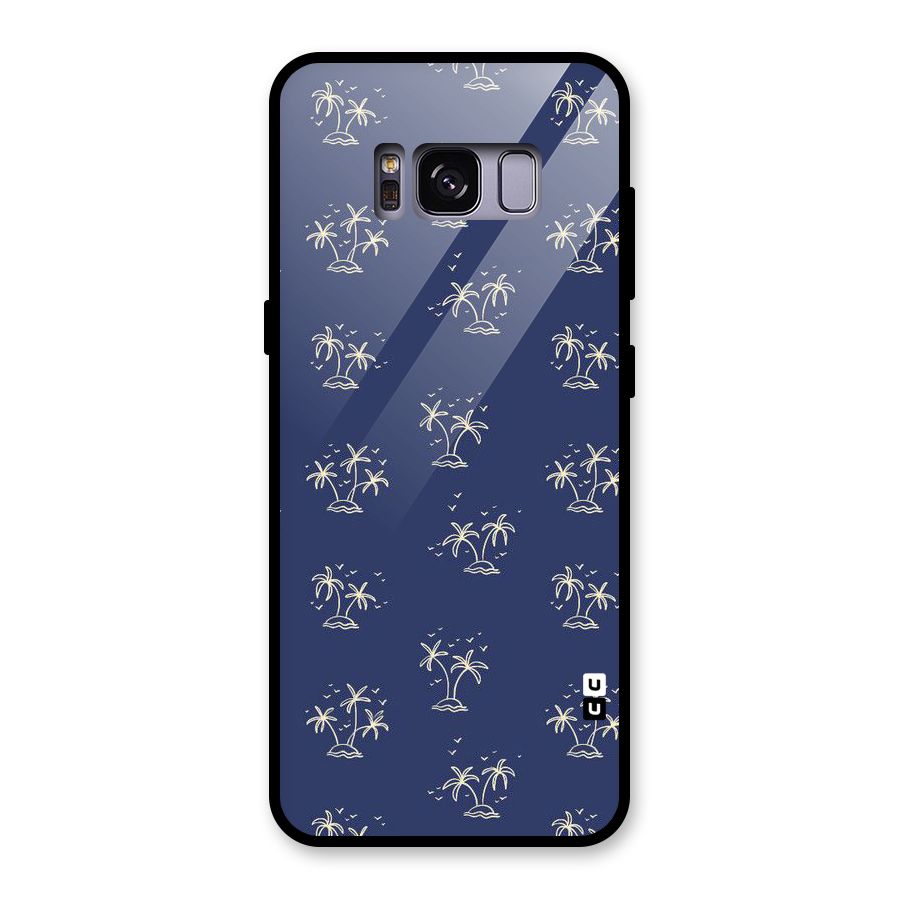 Beach Trees Glass Back Case for Galaxy S8