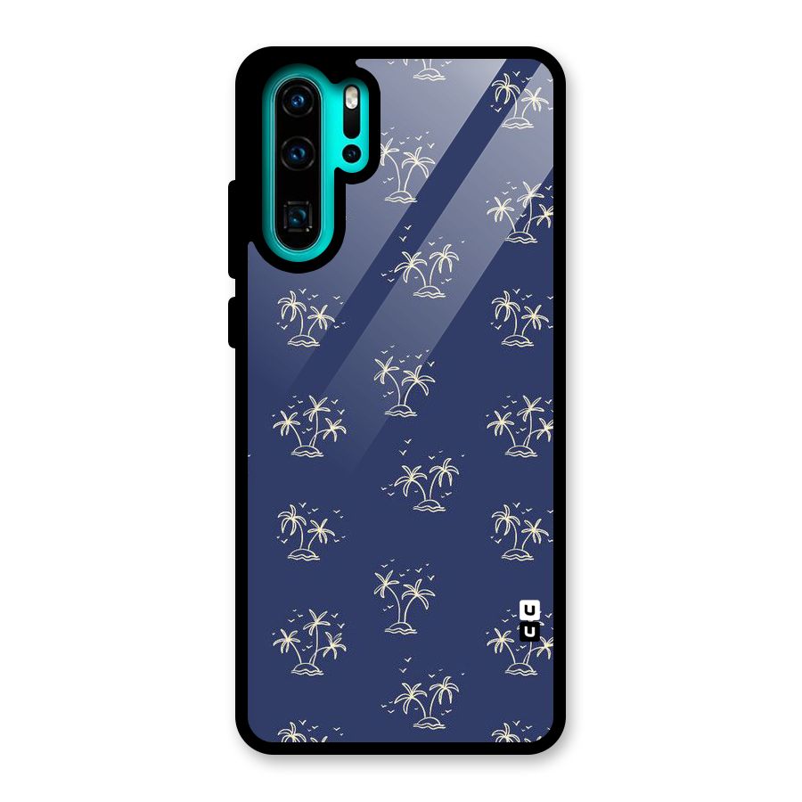 Beach Trees Glass Back Case for Huawei P30 Pro