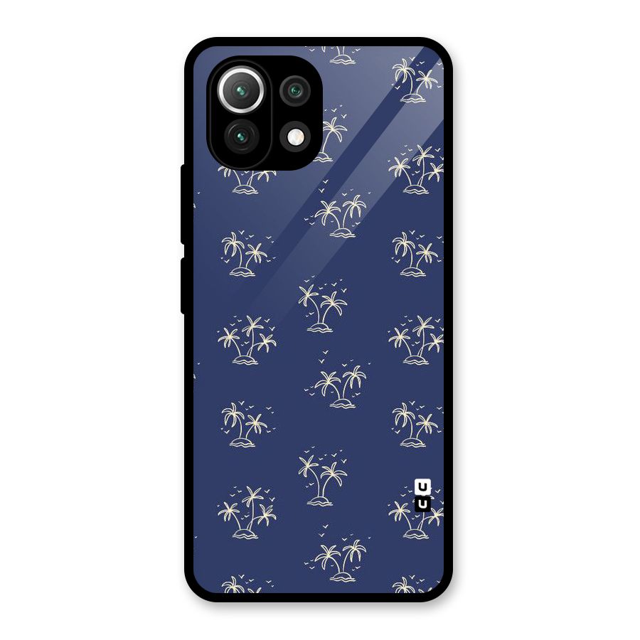 Beach Trees Glass Back Case for Mi 11 Lite NE 5G