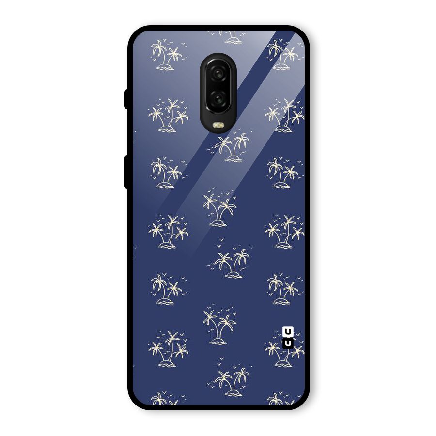 Beach Trees Glass Back Case for OnePlus 6T
