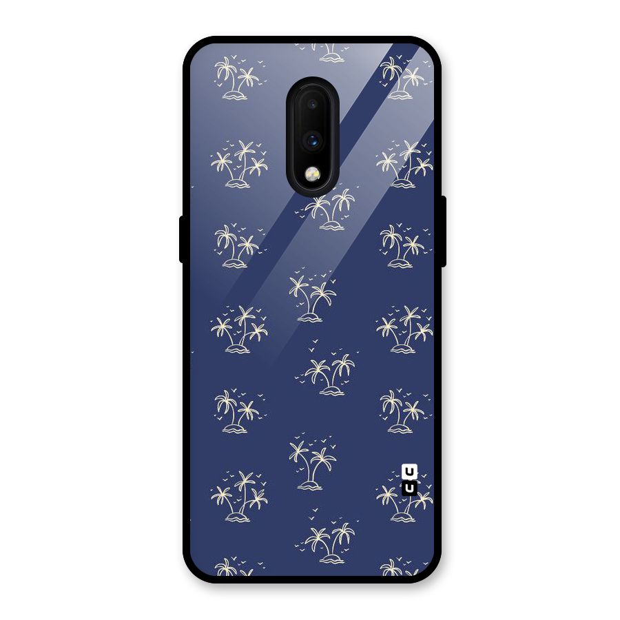 Beach Trees Glass Back Case for OnePlus 7