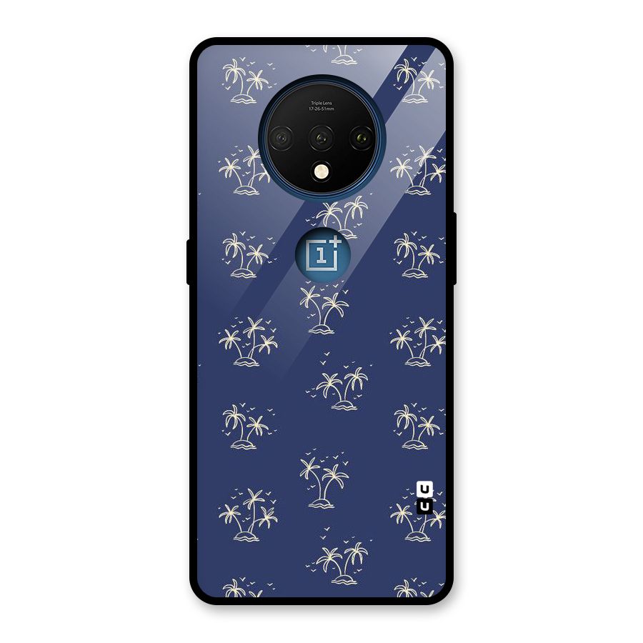 Beach Trees Glass Back Case for OnePlus 7T