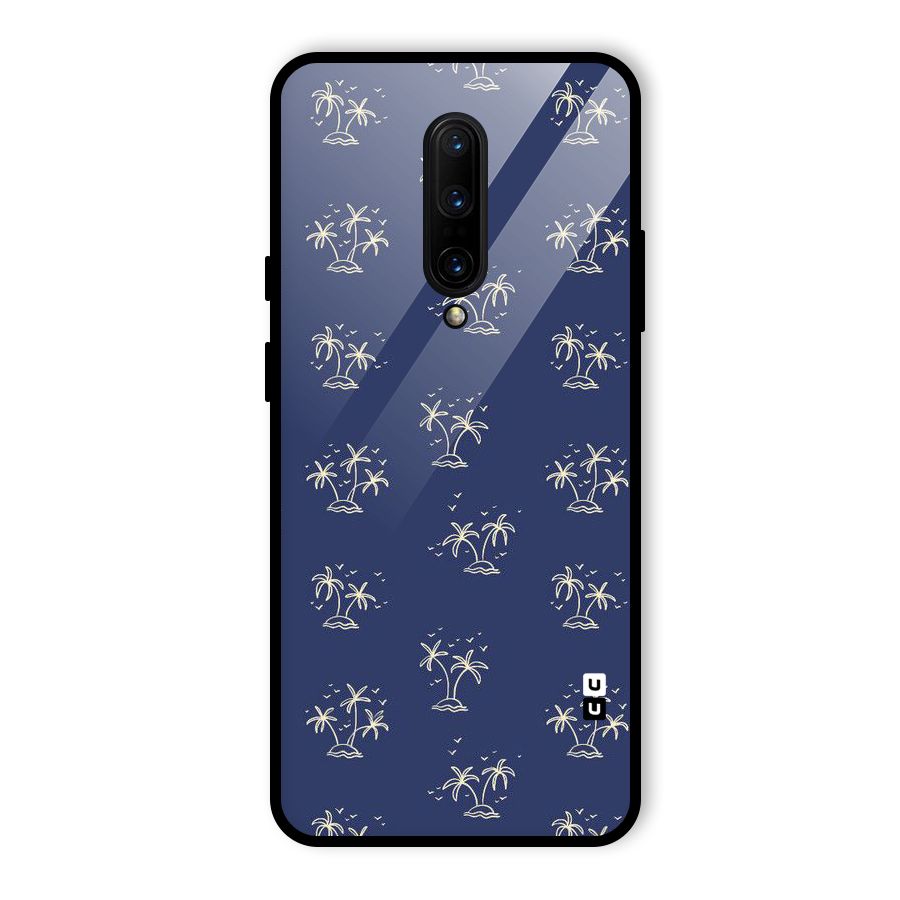 Beach Trees Glass Back Case for OnePlus 7 Pro