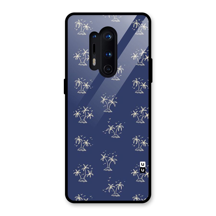 Beach Trees Glass Back Case for OnePlus 8 Pro