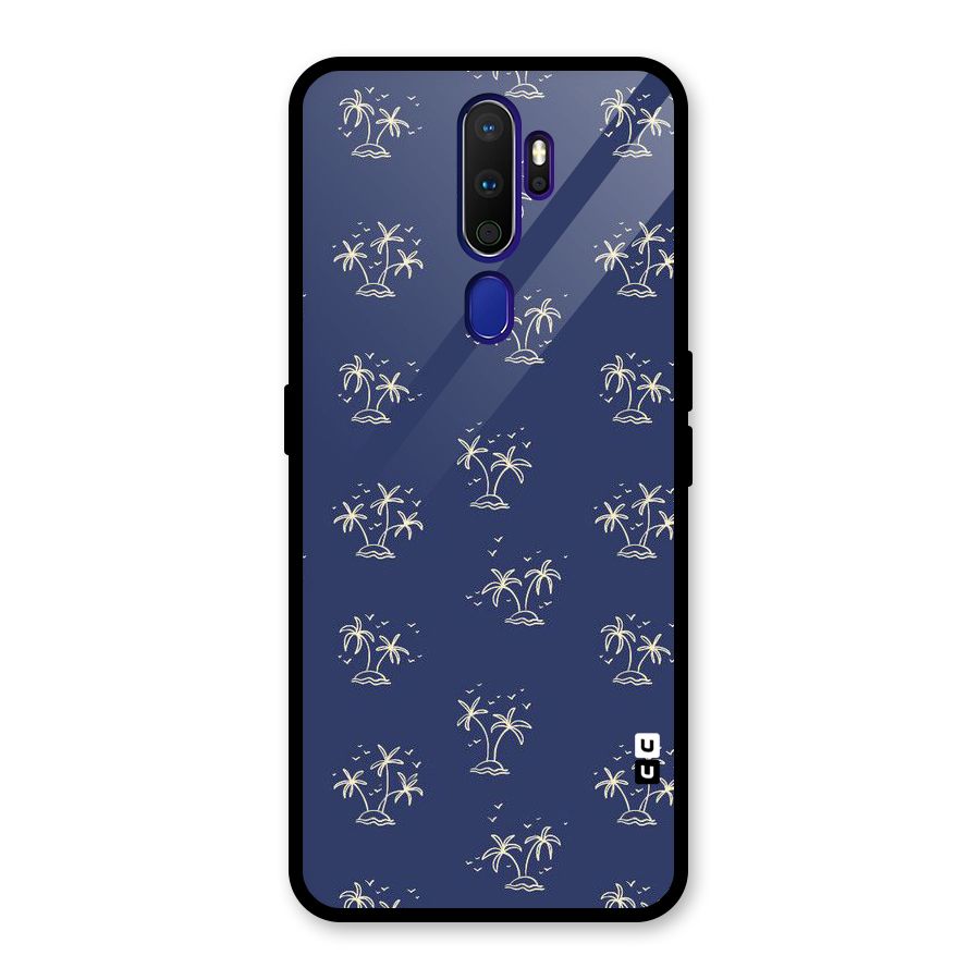 Beach Trees Glass Back Case for Oppo A9 (2020)