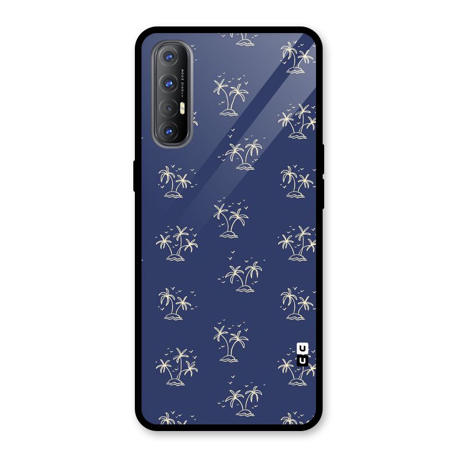 Beach Trees Glass Back Case for Oppo Reno3 Pro