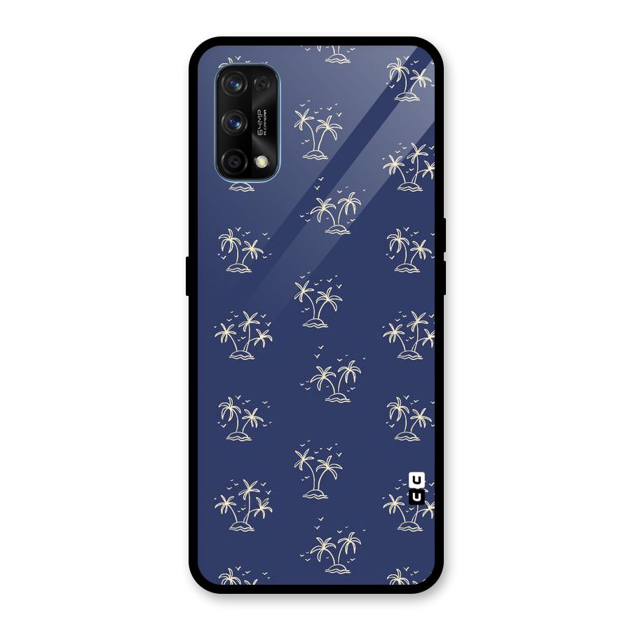 Beach Trees Glass Back Case for Realme 7 Pro