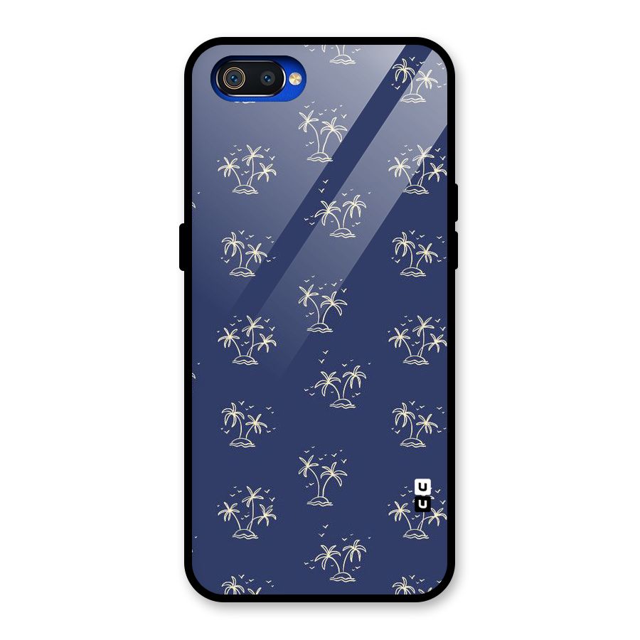 Beach Trees Glass Back Case for Realme C2