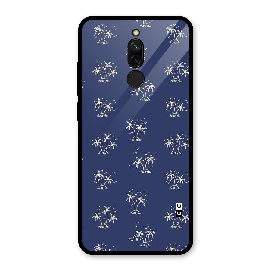 Beach Trees Glass Back Case for Redmi 8