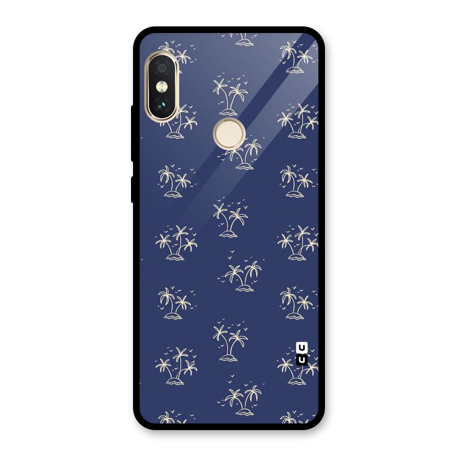 Beach Trees Glass Back Case for Redmi Note 5 Pro