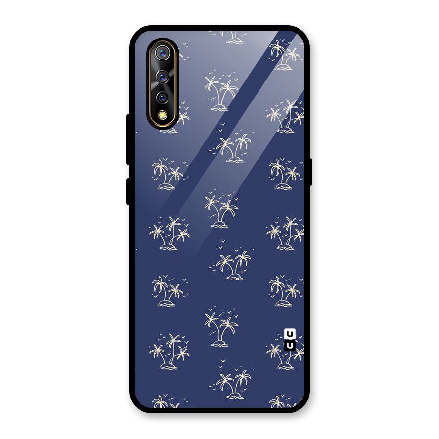 Beach Trees Glass Back Case for Vivo S1