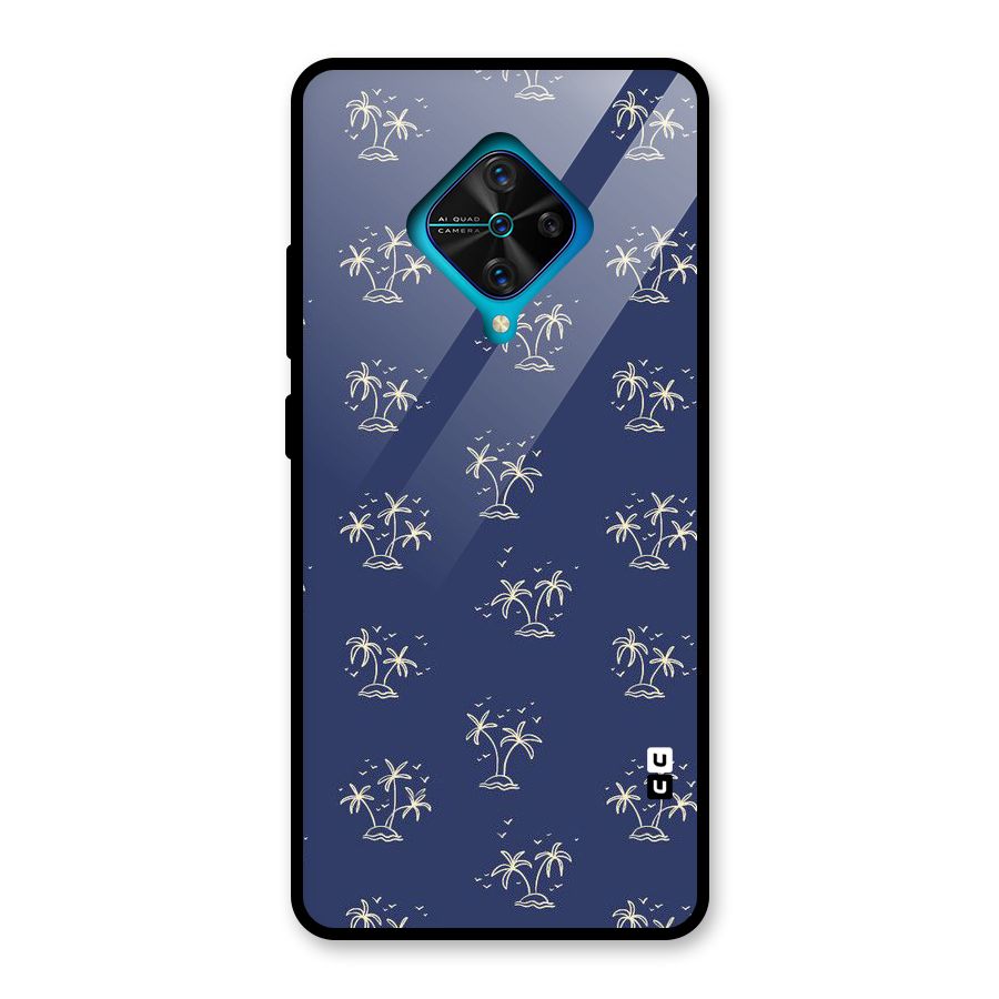 Beach Trees Glass Back Case for Vivo S1 Pro
