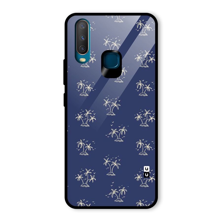 Beach Trees Glass Back Case for Vivo U10