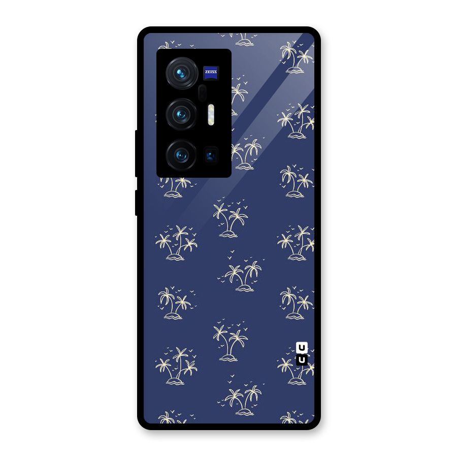 Beach Trees Glass Back Case for Vivo X70 Pro Plus