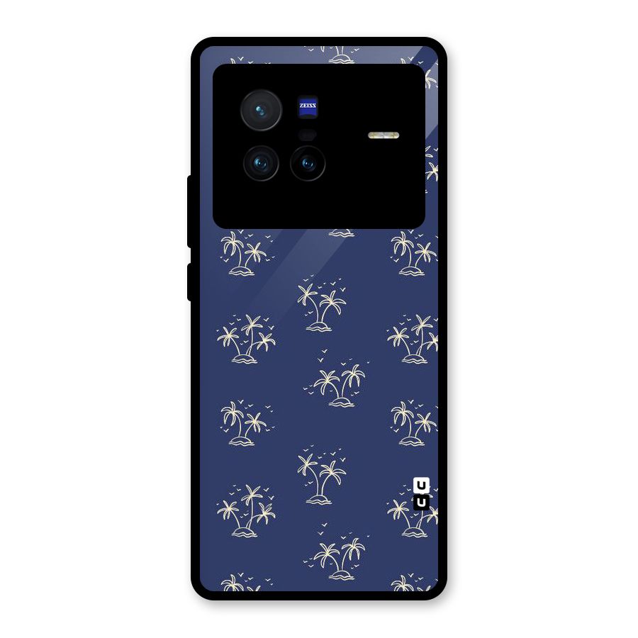 Beach Trees Glass Back Case for Vivo X80