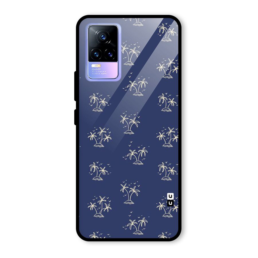 Beach Trees Glass Back Case for Vivo Y73